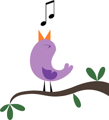 A bird sitting on a branch, singing